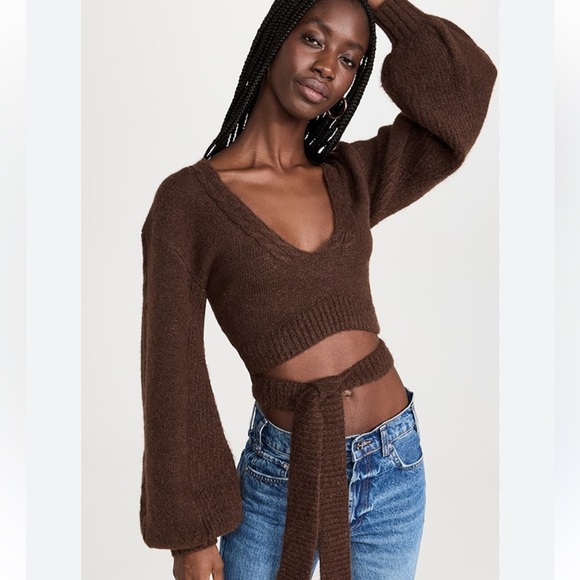 For Love & Lemons Amelia cropped sweater - Picture 8 of 8